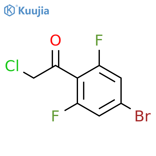 1-(4-bromo-2,6-difluorophenyl)-2-chloroethan-1-one structure