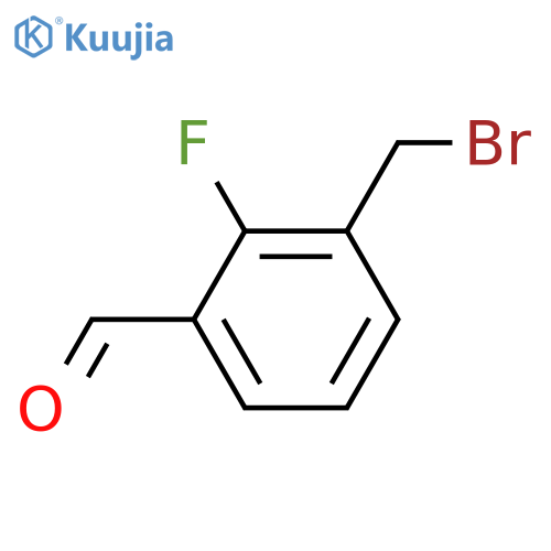 3-(Bromomethyl)-2-fluorobenzaldehyde structure