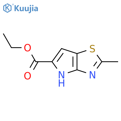 Ethyl 2-methyl-4H-pyrrolo[2,3-d]thiazole-5-carboxylate structure