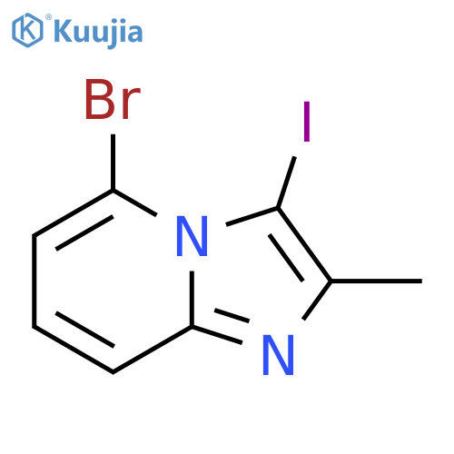 5-Bromo-3-iodo-2-methylimidazo[1,2-a]pyridine structure