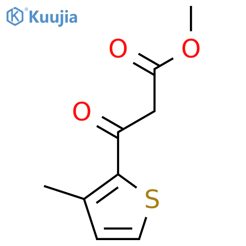Methyl 3-(3-methylthiophen-2-yl)-3-oxopropanoate structure