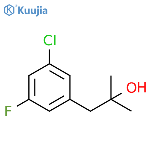 1-(3-CHLORO-5-FLUOROPHENYL)-2-METHYLPROPAN-2-OL structure