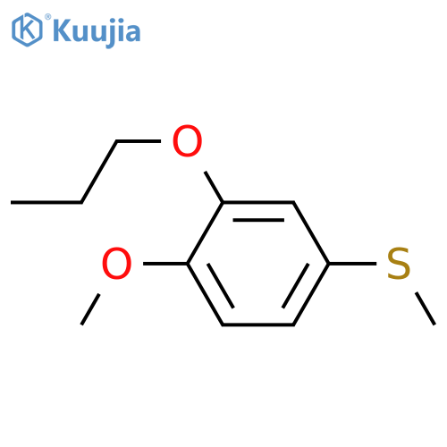 1-methoxy-4-methylsulfanyl-2-propoxybenzene structure