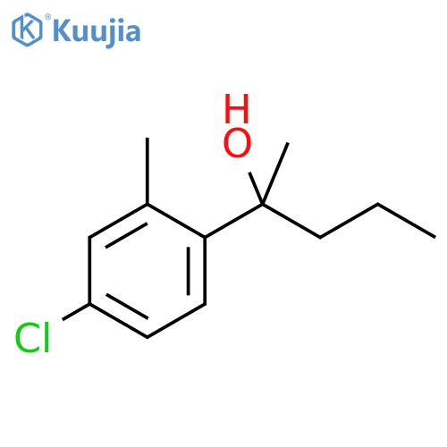 2-(4-chloro-2-methylphenyl)pentan-2-ol structure