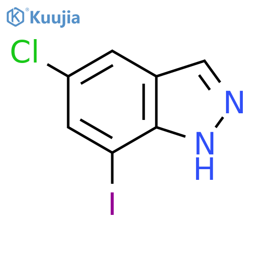 5-chloro-7-iodo-1H-indazole structure