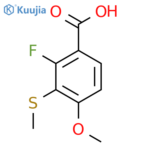 2-Fluoro-4-methoxy-3-(methylthio)benzoic acid structure
