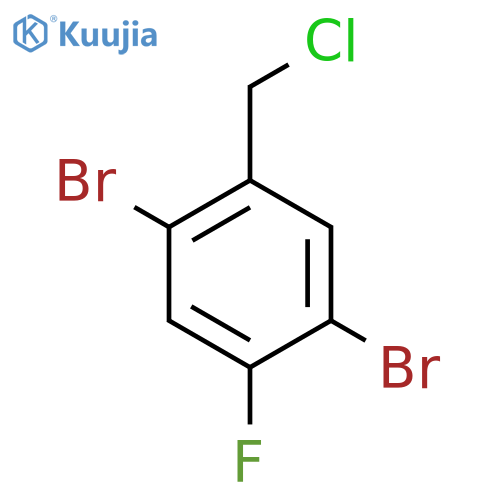 2,5-Dibromo-4-fluorobenzyl chloride structure