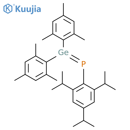 Phosphine,[bis(2,4,6-trimethylphenyl)germylene][2,4,6-tris(1-methylethyl)phenyl]- structure