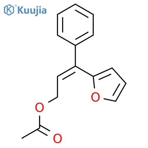 2-Propen-1-ol, 3-(2-furanyl)-3-phenyl-, acetate, (Z)- structure