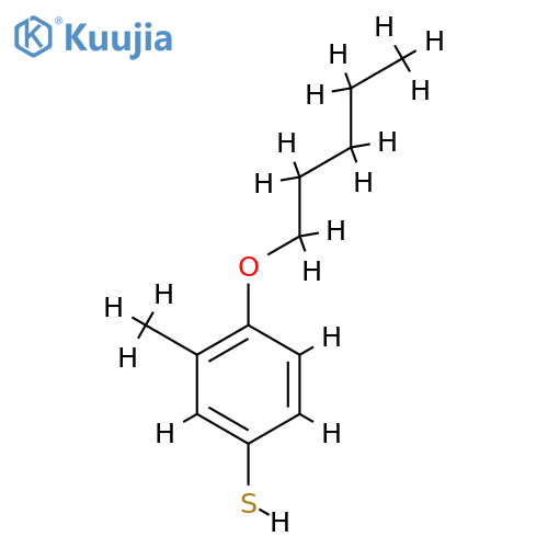 3-methyl-4-pentoxybenzenethiol structure