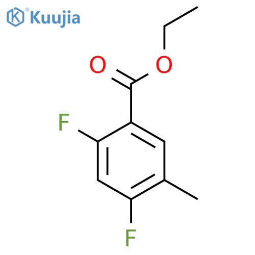 Ethyl 2,4-difluoro-5-methylbenzoate structure