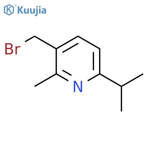 3-(bromomethyl)-2-methyl-6-(propan-2-yl)pyridine structure