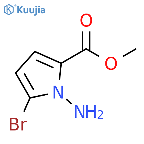 methyl 1-amino-5-bromo-1H-pyrrole-2-carboxylate structure