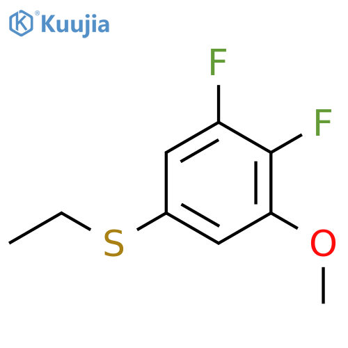 3,4-Difluoro-5-methoxyphenyl ethyl sulfide structure