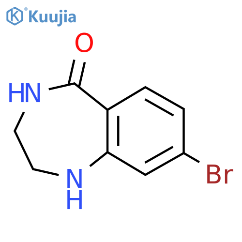 8-bromo-2,3,4,5-tetrahydro-1H-1,4-benzodiazepin-5-one structure