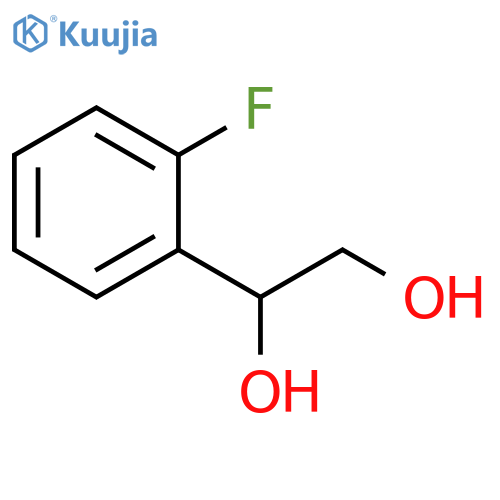 1,2-Ethanediol, 1-(2-fluorophenyl)- structure