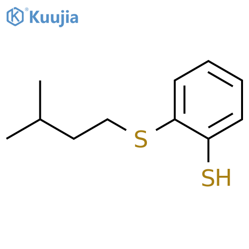2-(3-methylbutylsulfanyl)benzenethiol structure
