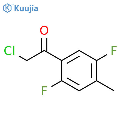2-chloro-1-(2,5-difluoro-4-methylphenyl)ethan-1-one structure