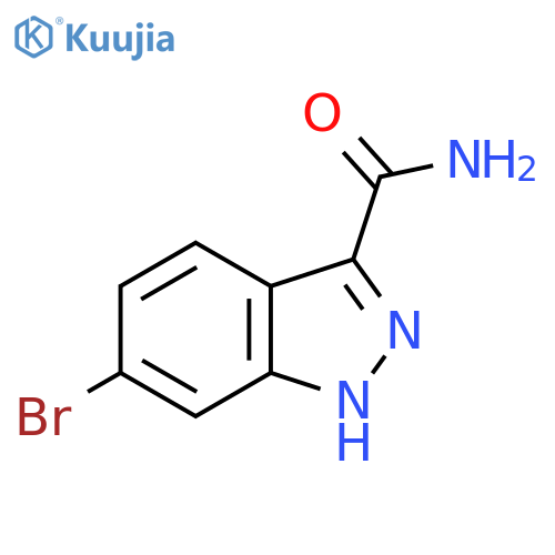 6-BROMO-1H-INDAZOLE-3-CARBOXAMIDE structure