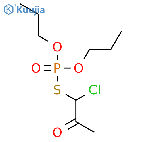 Phosphorothioic acid, S-(1-chloro-2-oxopropyl) O,O-dipropyl ester structure