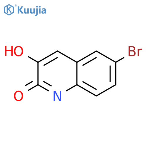 6-bromo-3-hydroxyquinolin-2(1H)-one structure