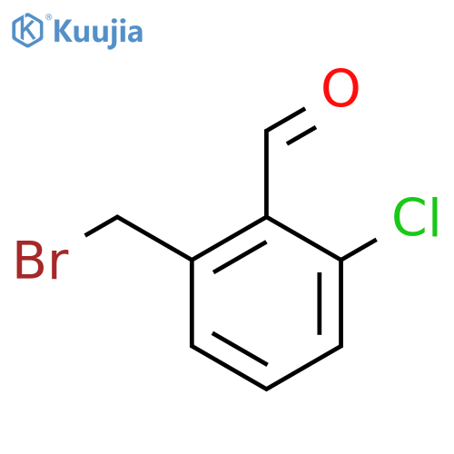 2-(Bromomethyl)-6-chlorobenzaldehyde structure
