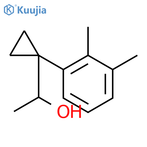 1-1-(2,3-dimethylphenyl)cyclopropylethan-1-ol structure