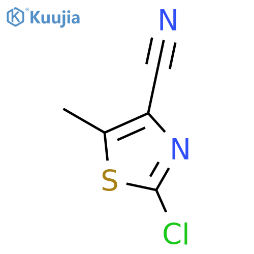 2-Chloro-5-methylthiazole-4-carbonitrile structure