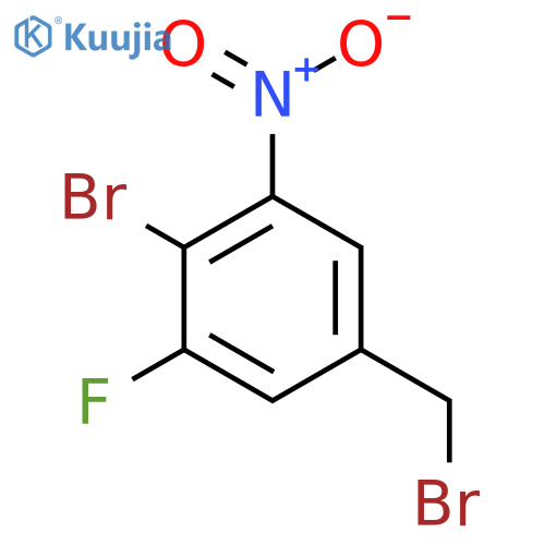 4-Bromo-3-fluoro-5-nitrobenzyl bromide structure