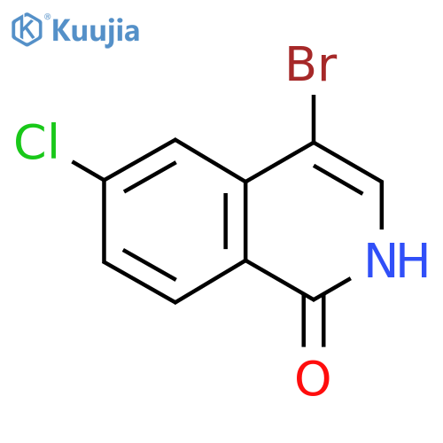 4-Bromo-6-chloroisoquinolin-1-ol structure