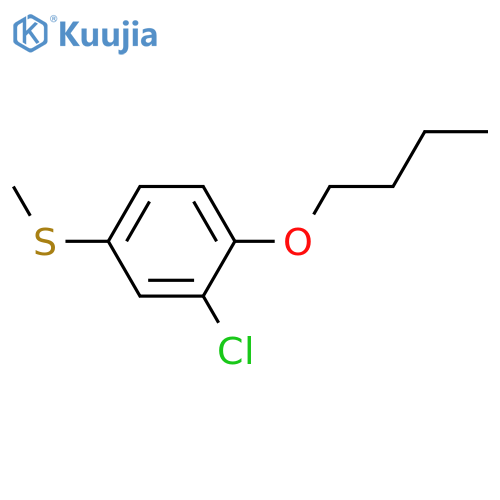 1-butoxy-2-chloro-4-methylsulfanylbenzene structure