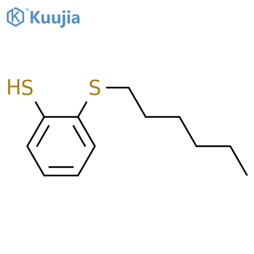 2-hexylsulfanylbenzenethiol structure