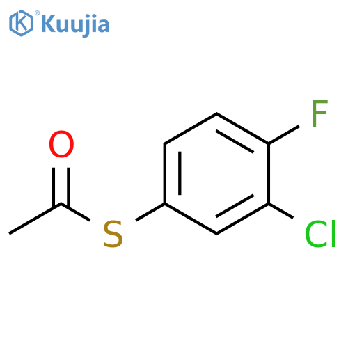 S-(3-CHLORO-4-FLUOROPHENYL) ETHANETHIOATE structure