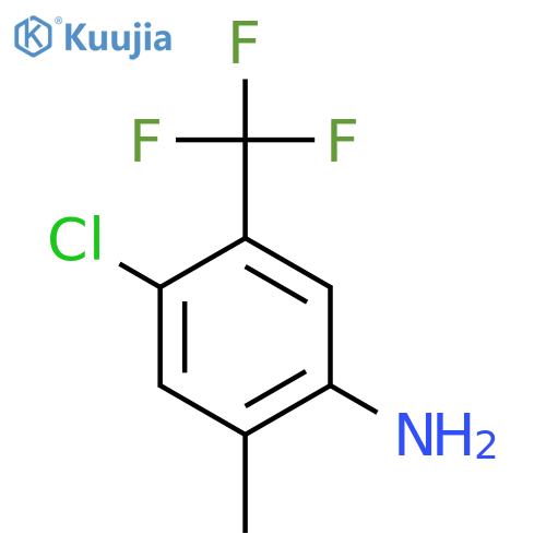 4-Chloro-2-methyl-5-(trifluoromethyl)aniline structure