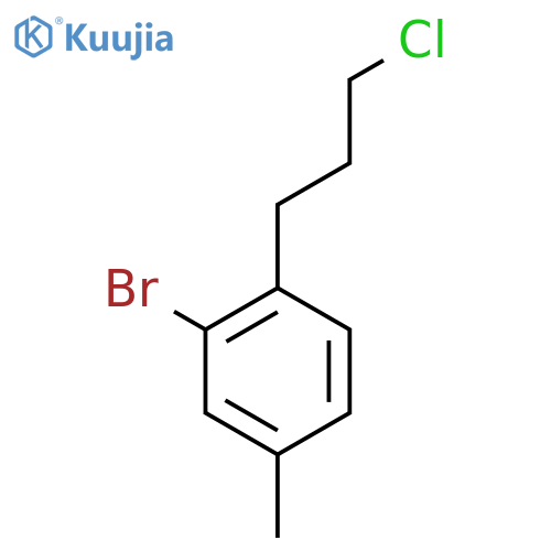 3-Bromo-4-(3-chloropropyl)toluene structure