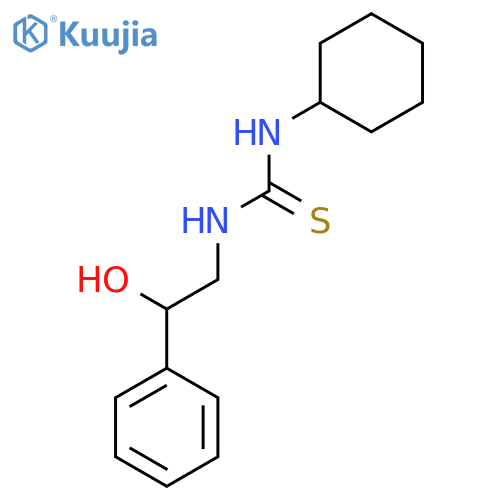 Thiourea, N-cyclohexyl-N'-(2-hydroxy-2-phenylethyl)- structure