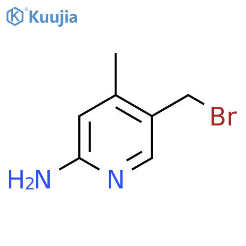 2-Amino-5-bromomethyl-4-methylpyridine structure