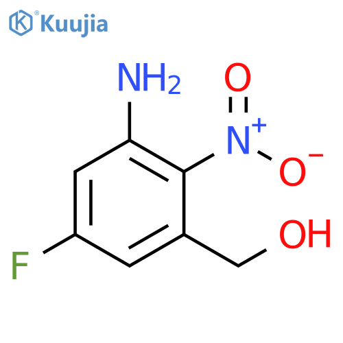 (3-amino-5-fluoro-2-nitrophenyl)methanol structure