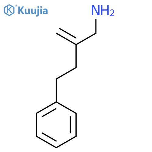 3-(aminomethyl)but-3-en-1-ylbenzene structure