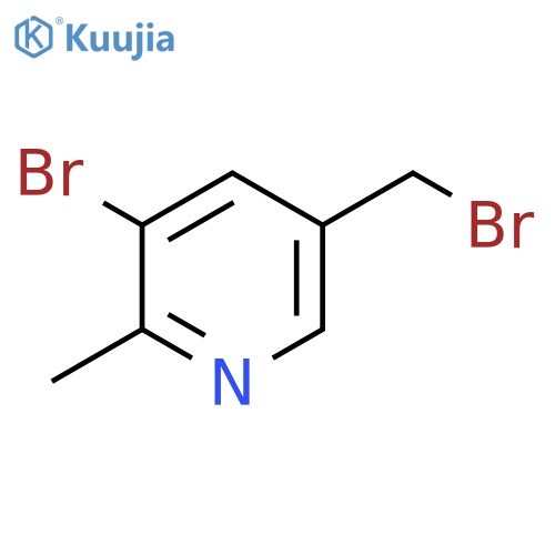 3-Bromo-5-bromomethyl-2-methylpyridine structure