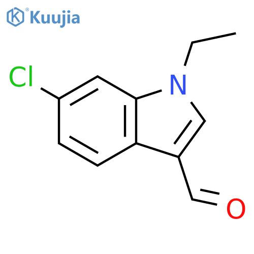 6-chloro-1-ethyl-1H-indole-3-carbaldehyde structure