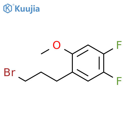 1-(3-bromopropyl)-4,5-difluoro-2-methoxybenzene structure