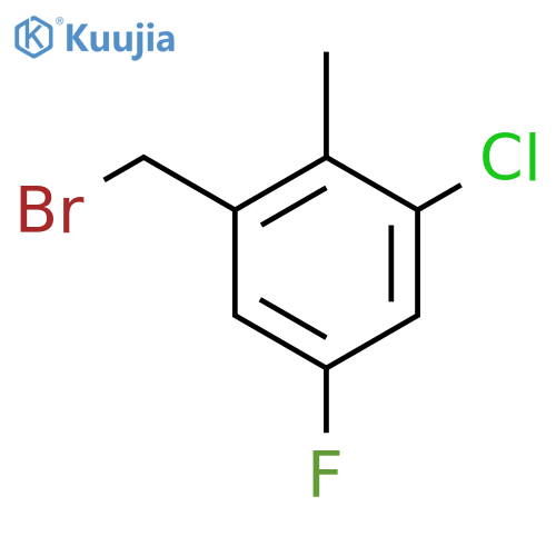 3-Chloro-5-fluoro-2-methylbenzyl bromide structure