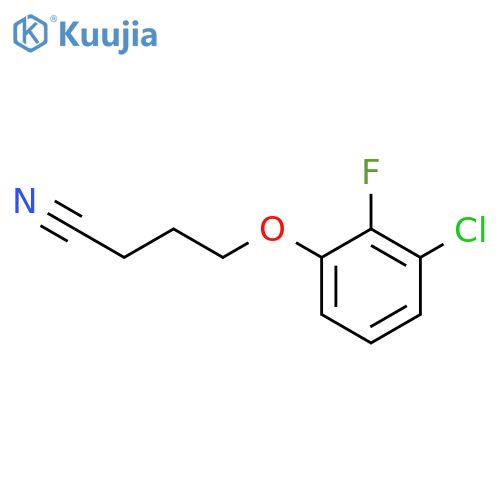 4-(3-chloro-2-fluorophenoxy)butanenitrile structure