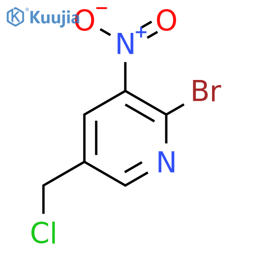 2-Bromo-5-chloromethyl-3-nitropyridine structure