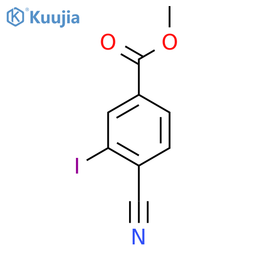 Methyl 4-cyano-3-iodobenzoate structure