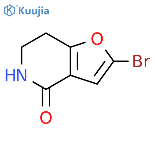 2-Bromo-6,7-dihydro-5H-furo3,2-cpyridin-4-one structure