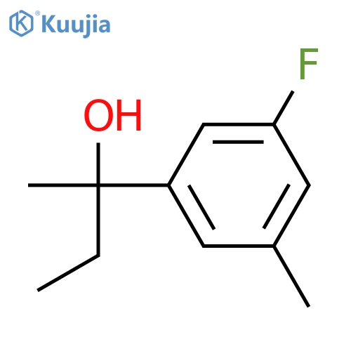 2-(3-fluoro-5-methylphenyl)butan-2-ol structure