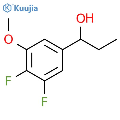 1-(3,4-difluoro-5-methoxyphenyl)propan-1-ol structure