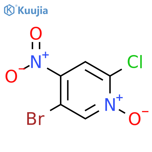 5-bromo-2-chloro-4-nitropyridin-1-ium-1-olate structure